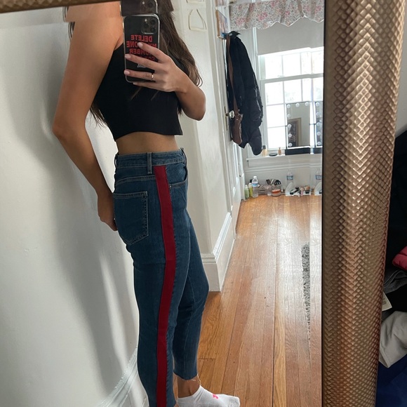 Forever 21 Side Striped High Waist Skinny Jeans - Picture 2 of 3